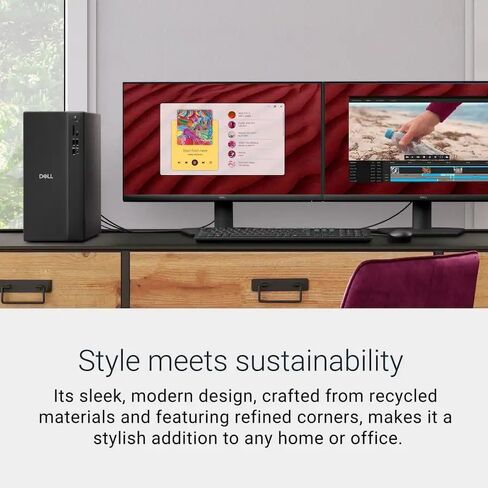Customized Dell Desktop Tower, Intel Ultra 5 (10 Core) CPU, 8GB/ 16GB/ 32GB/ 64GB RAM, 512GB/ 1TB/ 2TB SSD, Ultra-Quiet Design, Dual 4K Monitor Support, Wi-Fi 6, Card Reader, KB & Mouse, Win 11 in Kuwait