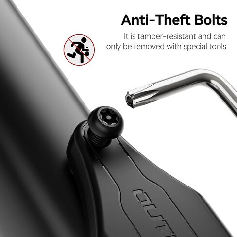 CITYWAY Waterproof Bike Mount for AirTag(1st & 2nd Generation), Hidden Under Bottle Cage | M5 Black Security Screws | Light Weight, Inconspicuous Security (Black) in Saudi Arabia
