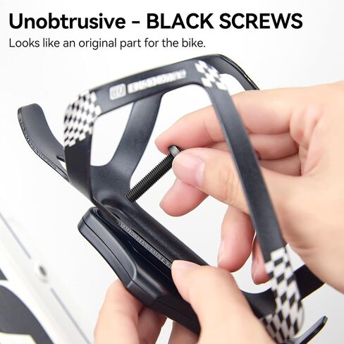 CITYWAY Waterproof Bike Mount for AirTag(1st & 2nd Generation), Hidden Under Bottle Cage | M5 Black Security Screws | Light Weight, Inconspicuous Security (Black) in Saudi Arabia