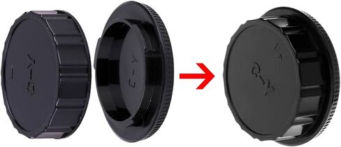 CY Camera Body Cap & Rear Lens Cover Compatible for CONTAX 2-Pack in Saudi Arabia