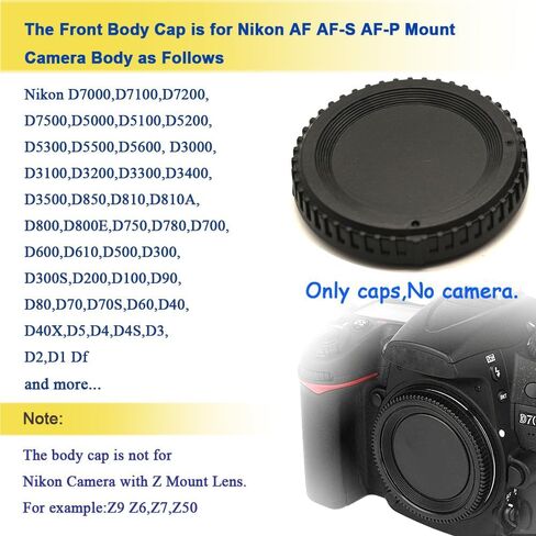 Front Body Cap and Rear Lens Cap for Nikon AF Camera-2Sets in Saudi Arabia