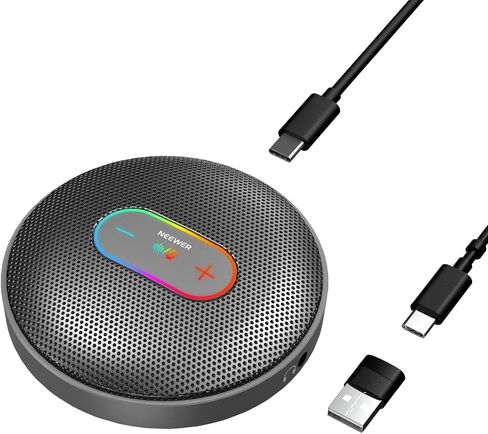 NEEWER UM04 AI USB Omnidirectional Desktop Condenser Microphone, Gray in Saudi Arabia