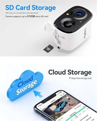LongPlus 3K Security Camera Wireless Outdoor with 32G Memory Card in Saudi Arabia