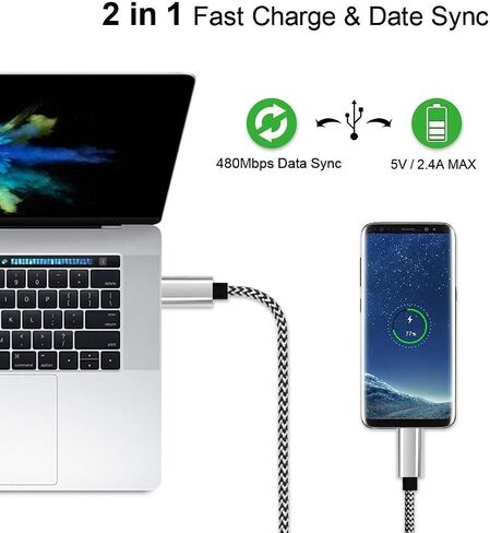 DEEGO Type C Charger Cable,15FT Long USB A to C Cable in Saudi Arabia