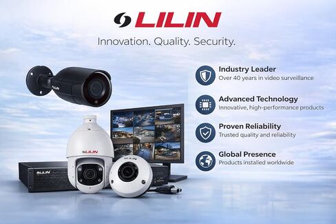 Lilin V1R6052X3 5MP Outdoor Dome IP Camera, PoE, 2.8-12mm, 30m IR in Saudi Arabia