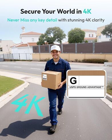 BOTSLAB 4K Security Camera Wireless Outdoor, 4 Cam-Kit, 32GB Local Storage in Saudi Arabia