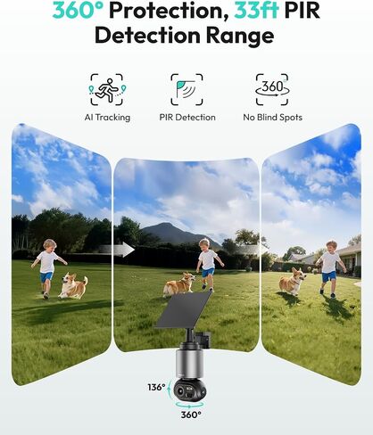 BOTSLAB 4K Security Camera Wireless Outdoor, 4 Cam-Kit, 32GB Local Storage in Saudi Arabia