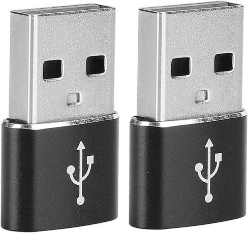 Vikye USB Interface Standard Fine Workmanship Professional Manufacturing Easy to Carry USB Adapter, TypeC Adapter, Compatible for OTG(Black) in Saudi Arabia