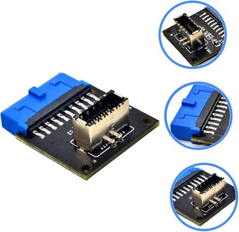 jojofuny USB Front Panel Adapter to Type- Converter High-Speed Data Transfer for Motherboard Easy Installation Design Connections in Saudi Arabia