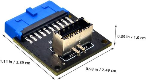 jojofuny USB Front Panel Adapter to Type- Converter High-Speed Data Transfer for Motherboard Easy Installation Design Connections in Saudi Arabia