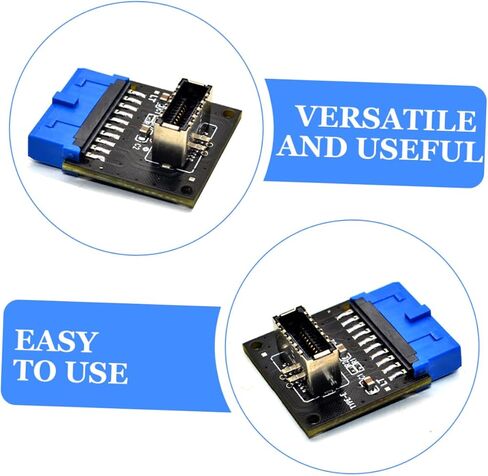 jojofuny USB Front Panel Adapter to Type- Converter High-Speed Data Transfer for Motherboard Easy Installation Design Connections in Saudi Arabia