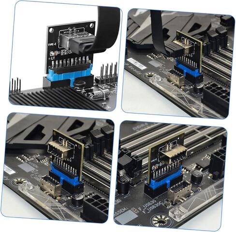 jojofuny USB Front Panel Adapter to Type- Converter High-Speed Data Transfer for Motherboard Easy Installation Design Connections in Saudi Arabia