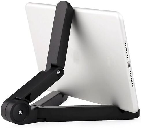 Multi-Angle Portable Monitor Stand & Tablet Kickstand, Foldable Small Monitor for Tablet, Universal Foldable Phone Stand Compatible with 7-10.2 Inches Tablets, Smartphones in Saudi Arabia