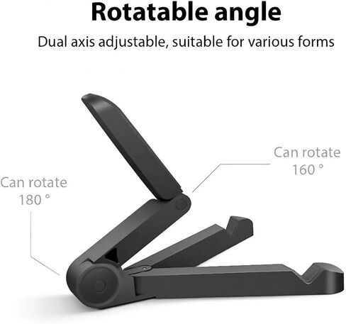 Multi-Angle Portable Monitor Stand & Tablet Kickstand, Foldable Small Monitor for Tablet, Universal Foldable Phone Stand Compatible with 7-10.2 Inches Tablets, Smartphones in Saudi Arabia