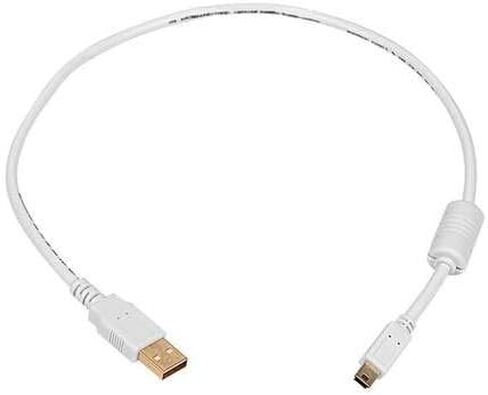 Monoprice 15-Feet USB 2.0 A Male to Mini-B 5pin Male 28/24AWG Cable with Ferrite Core (Gold Plated) (105450) in Saudi Arabia