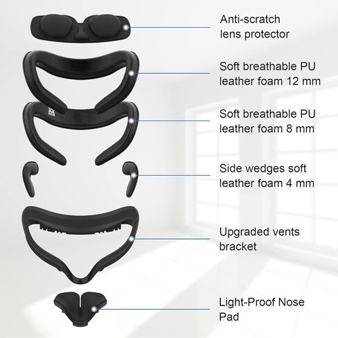AMVR Lens Protector Cover Compatible with Quest 2 & Face Pad Compatible with Quest 2 Accessories in Saudi Arabia