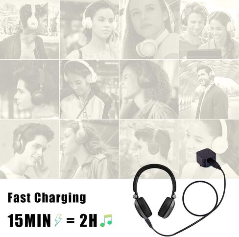 كابل شحن USB إلى 2.5 مم ذكر، كابل شاحن سماعة الرأس لـ JBL Synchros E30 E40BT E45BT E50BT EB40 S400BT S400 S500 S700 J56BT كابل شحن بديل لسماعات الرأس اللاسلكية in Kuwait
