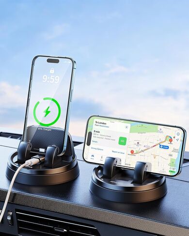 Car Dashboard Phone Holder 360 Degree Rotation Car Dash Phone Mount in Saudi Arabia