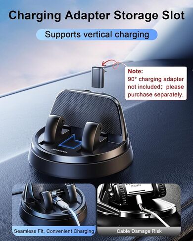 Car Dashboard Phone Holder 360 Degree Rotation Car Dash Phone Mount in Saudi Arabia