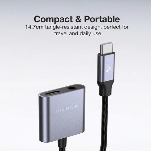 AMAZINGthing [Thunder PRO USB-C to 3.5mm Audio and 60W Charger Adapter in Saudi Arabia