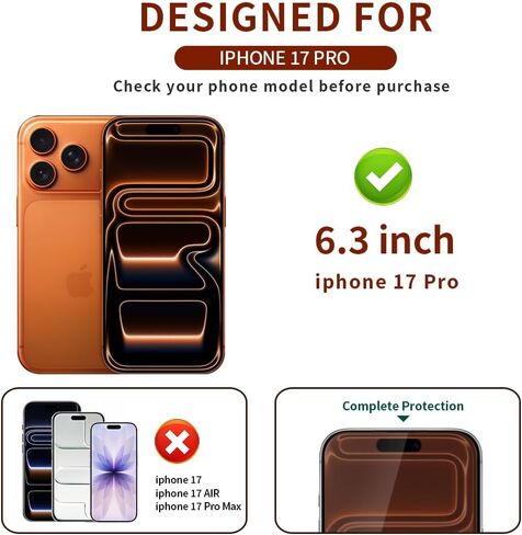 Privacy Screen Protector for iPhone 17 Pro 6.3-Inch Green 2-Pack in Saudi Arabia