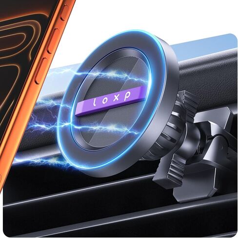 LOXP MagSafe Car Mount, Magnetic Car Vent Phone Holder, 24 Strong Magnet in Saudi Arabia