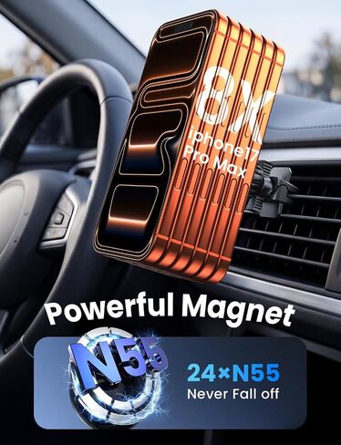 LOXP MagSafe Car Mount, Magnetic Car Vent Phone Holder, 24 Strong Magnet in Saudi Arabia