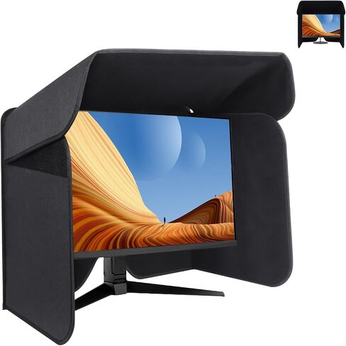 27 inch Display Monitor Hood Sunshade Desktop Computer Sunshade, Large in Kuwait