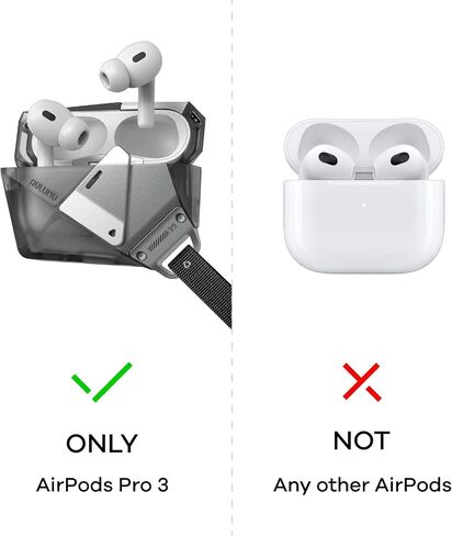 Aulumu A39 AirPods Pro 3 Case Black + G09 Magnetic Ring Grip Black in Saudi Arabia