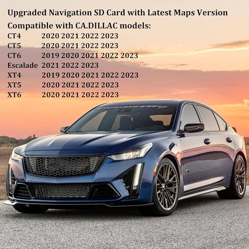 Updated 86531529 Navigation SD Card with the Latest Map Version, Compatible with 2019-2023 Enclave Encore Envision, CT4 CT5 CT6, Escalade, Camaro Colorado Corvette, Silverado Suburban, Yukon Sierra in Saudi Arabia
