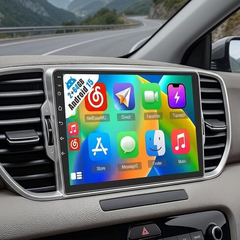 Inefala 4+128G Radio for Kia Sportage KX5 2016-2018 Android 15 Stereo in Saudi Arabia