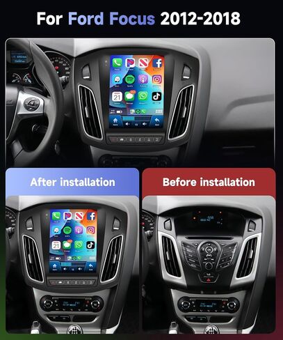 4G+64G Car Radio for Ford Focus 2012-2018, 9.7 inch IPS Touch Screen in Saudi Arabia