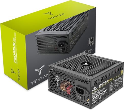 YEYIAN Power Supply 1000W,80+ Platinum Certified Gaming PSU,Fully Modular ATX 3.0 12V PCIE 5.0 with 12+4 Pin Connectors Circuit,140mm Ultra Quiet Fan,12VHPWR with RTX 4080/4090/Ultra 9/RTX 50 Series in Saudi Arabia
