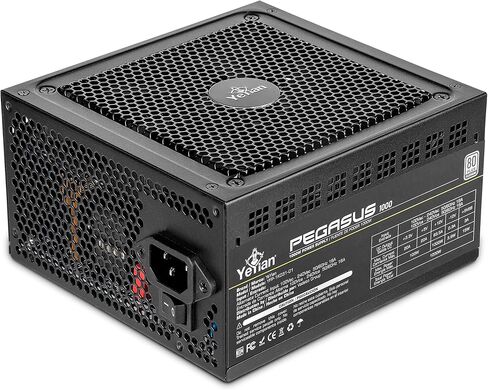 YEYIAN Power Supply 1000W,80+ Platinum Certified Gaming PSU,Fully Modular ATX 3.0 12V PCIE 5.0 with 12+4 Pin Connectors Circuit,140mm Ultra Quiet Fan,12VHPWR with RTX 4080/4090/Ultra 9/RTX 50 Series in Saudi Arabia