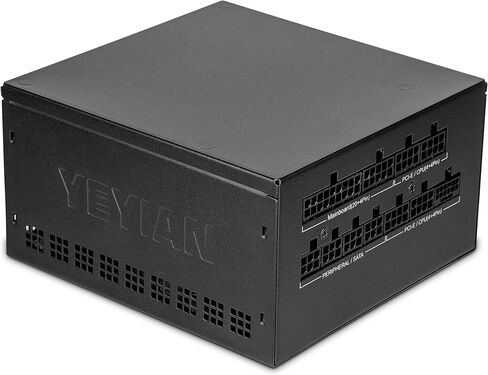 YEYIAN Power Supply 1000W,80+ Platinum Certified Gaming PSU,Fully Modular ATX 3.0 12V PCIE 5.0 with 12+4 Pin Connectors Circuit,140mm Ultra Quiet Fan,12VHPWR with RTX 4080/4090/Ultra 9/RTX 50 Series in Saudi Arabia