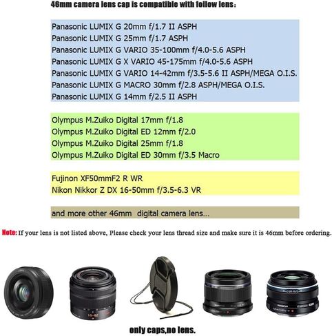 46mm Lens Cap for Nikkor Z DX 16-50mm f/3.5-6.3 Lens-2 PCs in Kuwait