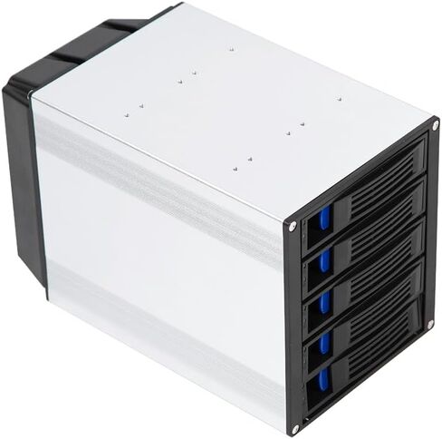 5-Bay SAS SATA Hot Swap Cage 3X 5.25 Bay Aluminum HDD Mobile Rack in Kuwait