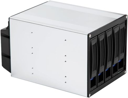 5-Bay SAS SATA Hot Swap Cage 3X 5.25 Bay Aluminum HDD Mobile Rack in Kuwait