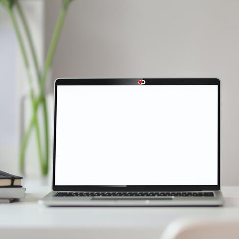 Heart Webcam Cover Slide for Computer Laptop Privacy Protection White ABS in Kuwait