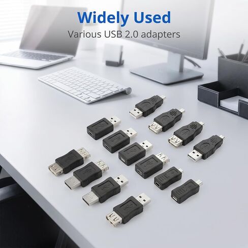 12 Pcs USB Adapter Kit, Adaptor Set with USB-C to Micro Usbs Adapter in Saudi Arabia