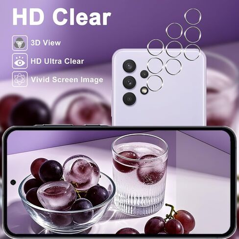 3+3 Pack for Samsung Galaxy A32 5G Screen Protector + Camera Lens Protector in Kuwait