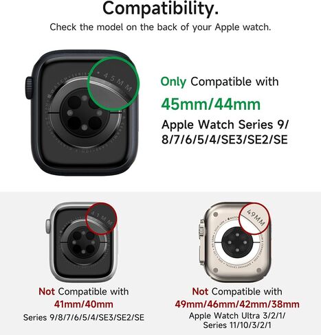 سوار رياضي من SURITCH لساعة Apple 9/8/7/6/5/4/SE3/SE2/SE مع حزام 41 ملم 40 ملم، حزام بديل واقٍ متين من السيليكون الناعم المقاوم للصدمات مع حافظة للنساء والرجال، أسود in Kuwait