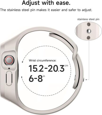 سوار رياضي من SURITCH لساعة Apple 9/8/7/6/5/4/SE3/SE2/SE مع حزام 41 ملم 40 ملم، حزام بديل واقٍ متين من السيليكون الناعم المقاوم للصدمات مع حافظة للنساء والرجال، أسود in Kuwait