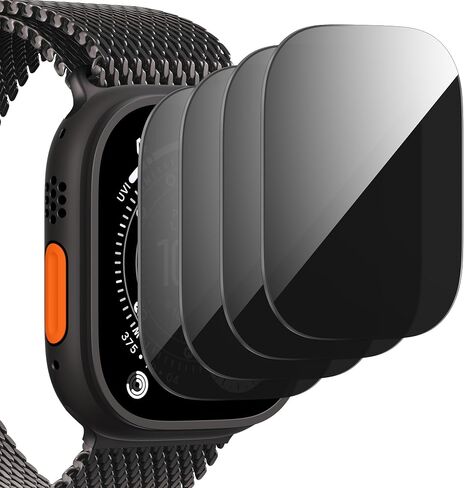 Suoman 4-Pack for Apple Watch Ultra 3/2/1 49mm Privacy Screen Protector in Kuwait