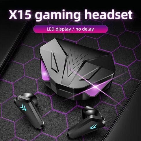 VIVIDUS X15 Mini TWS Gaming Earbuds with LED Lights & Noise Cancelling in Kuwait