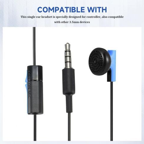 3.5mm Gaming Headphones Suitable for 4, Gaming Headset, in Ear Earbuds with Microphone and Controller, Suitable for Daily Gaming, Audiovisual and Other Scenarios in Saudi Arabia