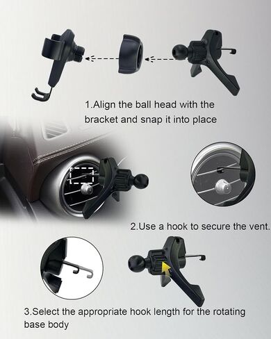 Gravity Phone Holders for Round Air Vent in Kuwait