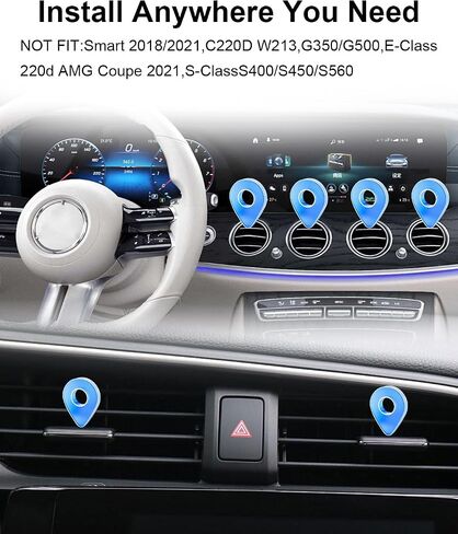 Gravity Phone Holders for Round Air Vent in Kuwait