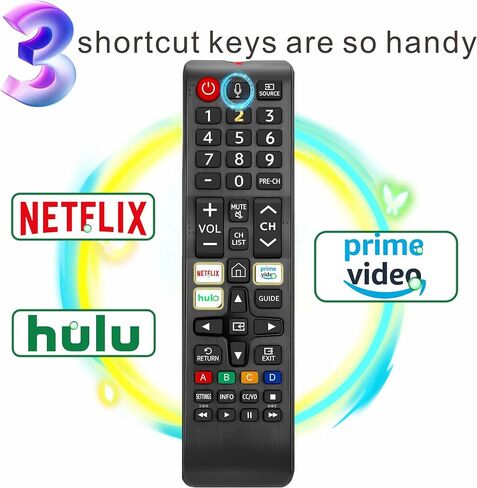 Replacement for Samsung TV Remote, Voice Control, Compatible with 2019-2025 Samsung Smart TV, LED, QLED, Crystal UHD, 2-Year Warranty in Saudi Arabia