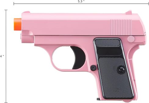 Pink 240 FPS 1906 Airsoft Pistol Metal Spring Compact Pocket Airsoft Pistol - Pink in Saudi Arabia